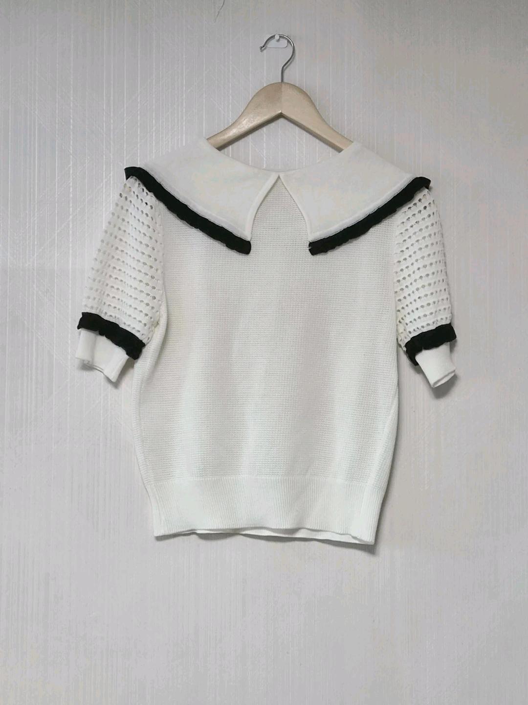 레니본 아이보리 반팔 니트 8