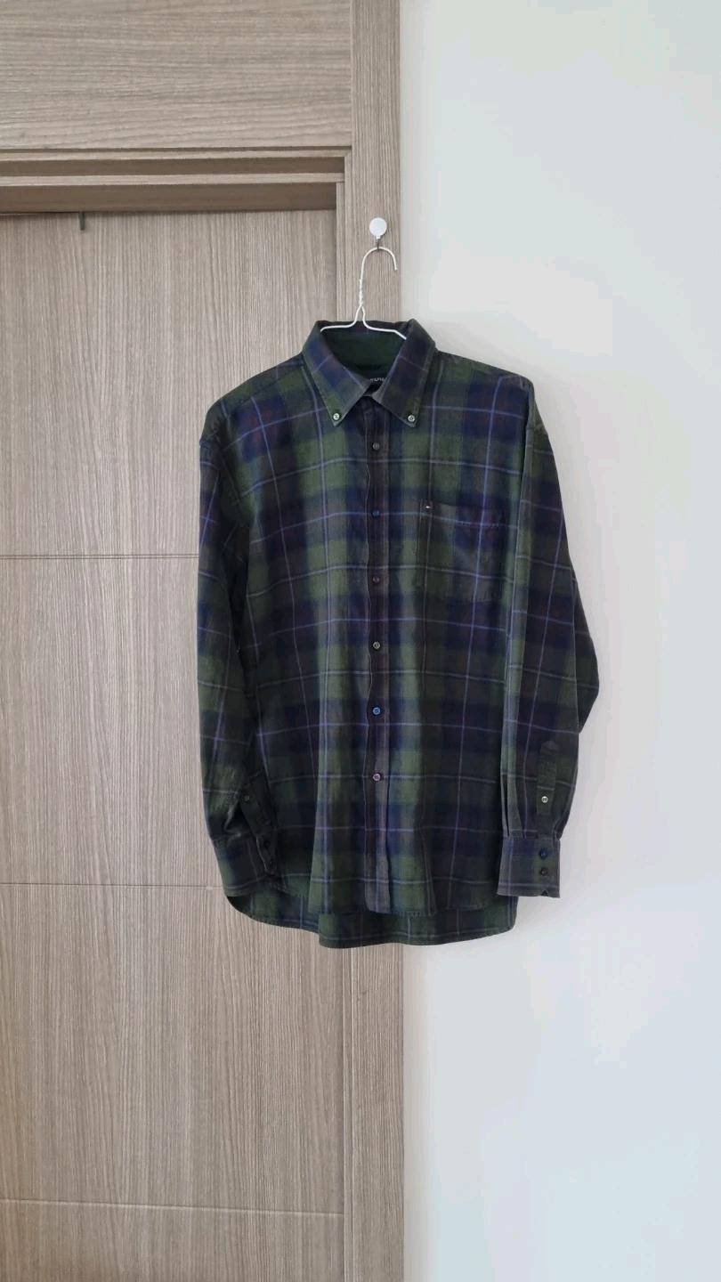 타미힐피거 체크 셔츠 춘추용 오버핏 L 100-105 추천 2