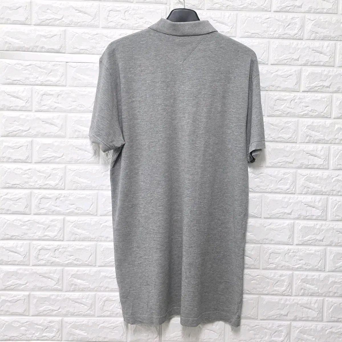 2XL 타미힐피거 그레이 반팔 카라티 (새상품) E672 5