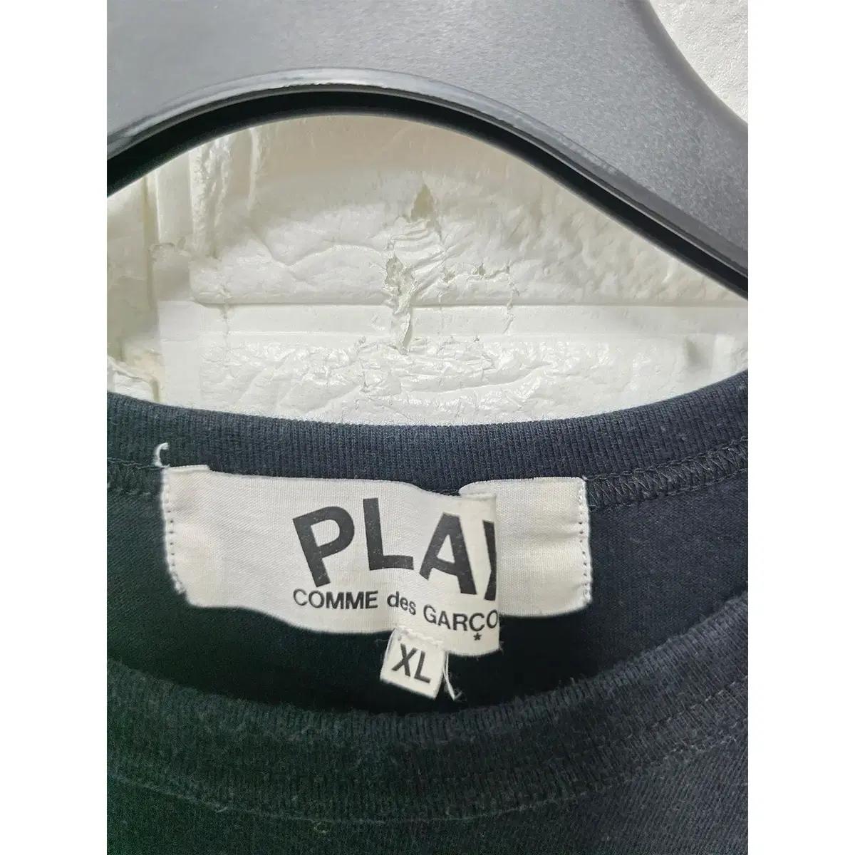 XL 꼼데가르송 블랙 반팔 티 E698 3