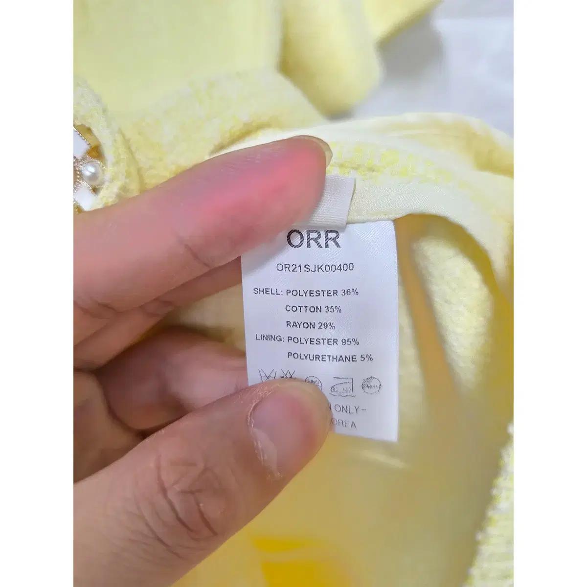 S 오르 ORR 노랑 반팔 자켓 E699 4