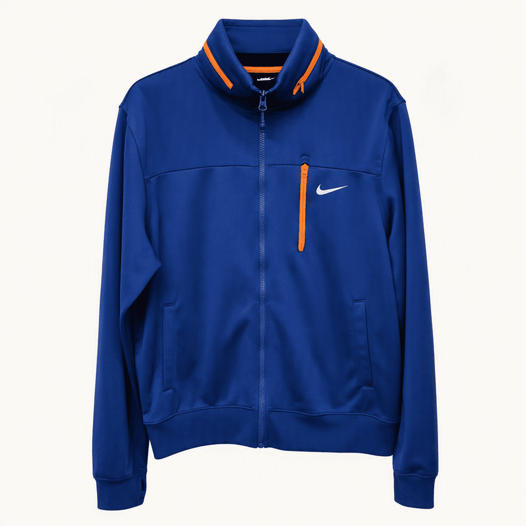 XL,105 )) NIKE 나이키 블루 집업 져지 ! 모자 있습니다 ~
