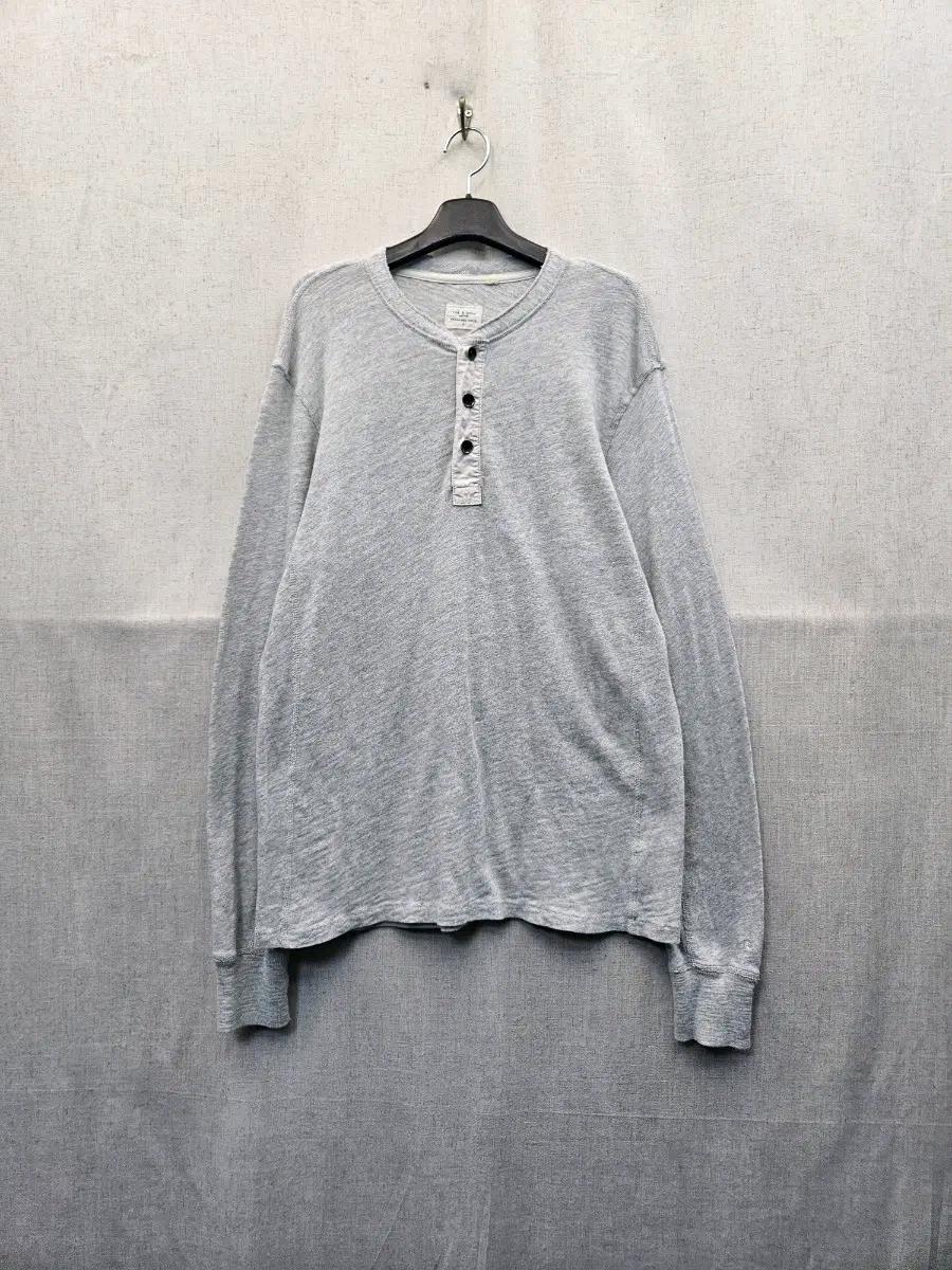 RAG&BONE 그레이 헨리넥 롱슬리브 티셔츠 .482 2