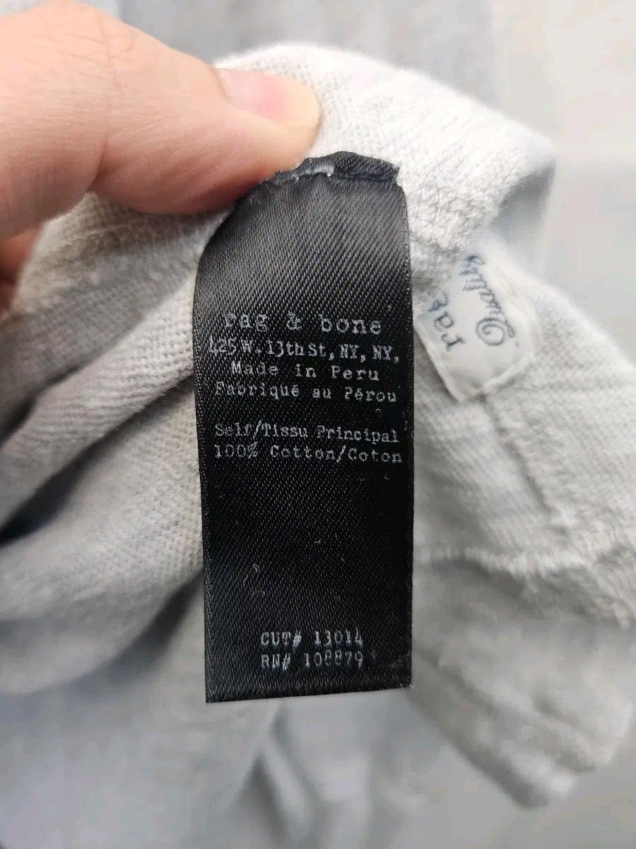 RAG&BONE 그레이 헨리넥 롱슬리브 티셔츠 .482 6
