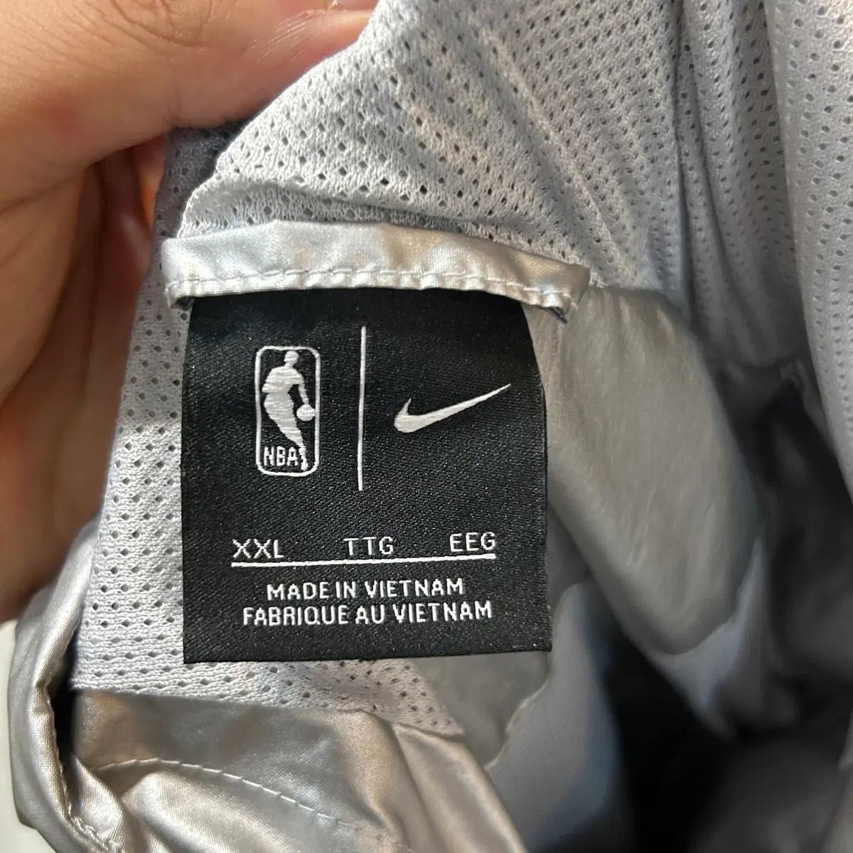 XXL 나이키 NBA 바스켓볼 그레이 바람막이 5