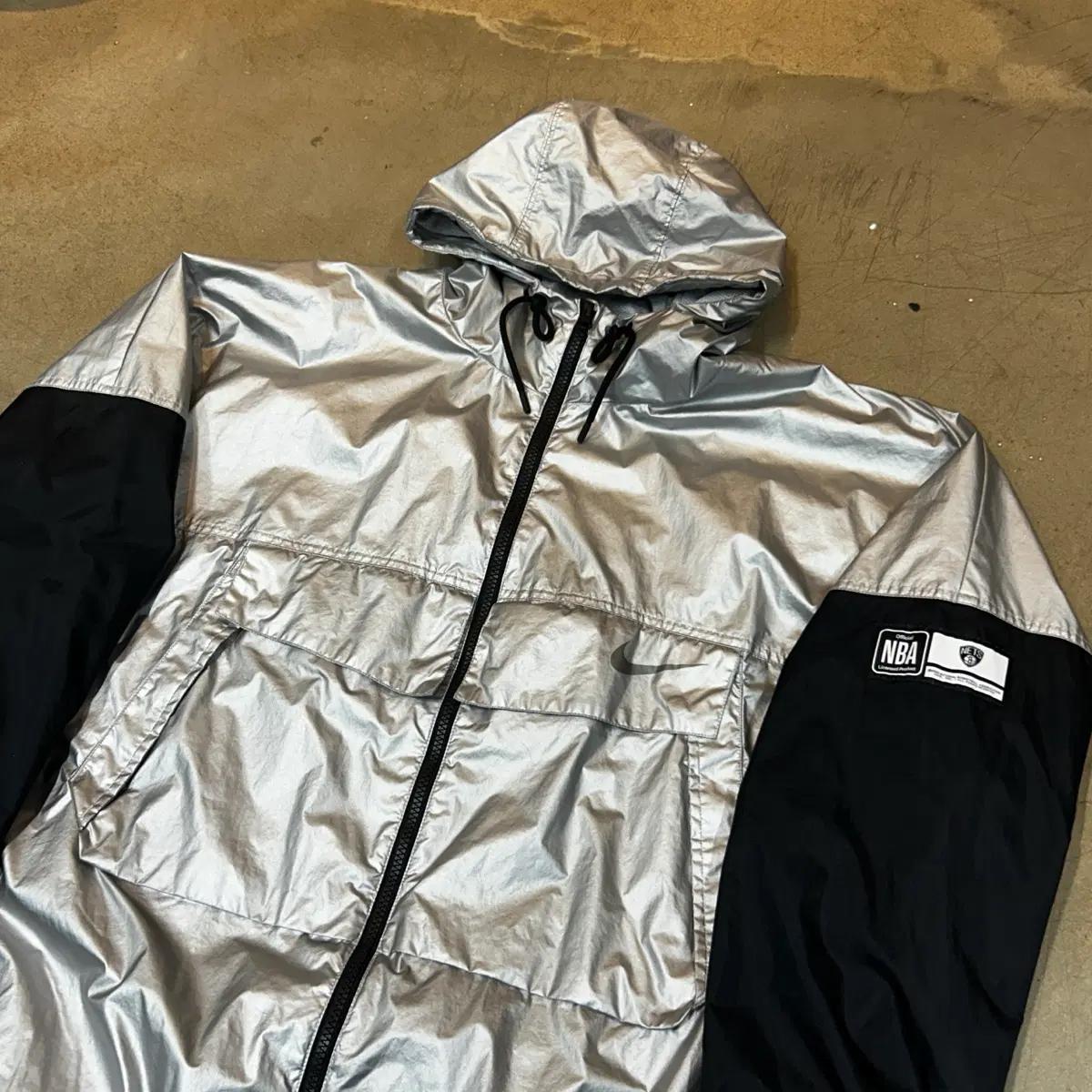 XXL 나이키 NBA 바스켓볼 그레이 바람막이 2