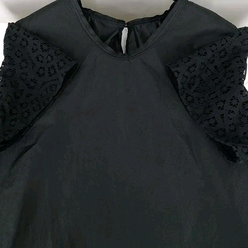 타임 여성 여름 반팔블라우스 블랙F (HU46250) 4
