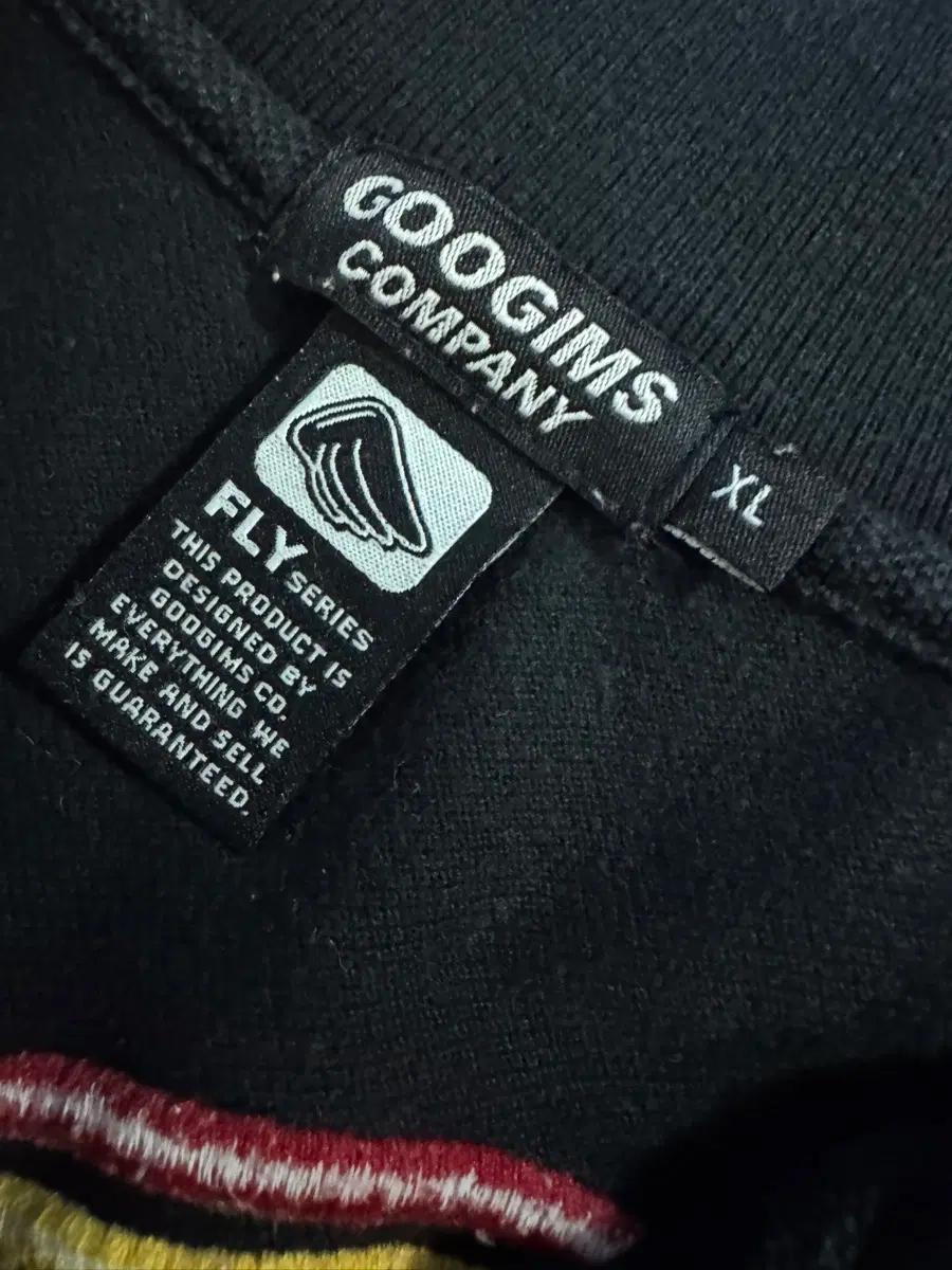 구김스 GOOGIMS 날개 빅 뒷 프린팅 빈티지 반팔 카라 티셔츠 4