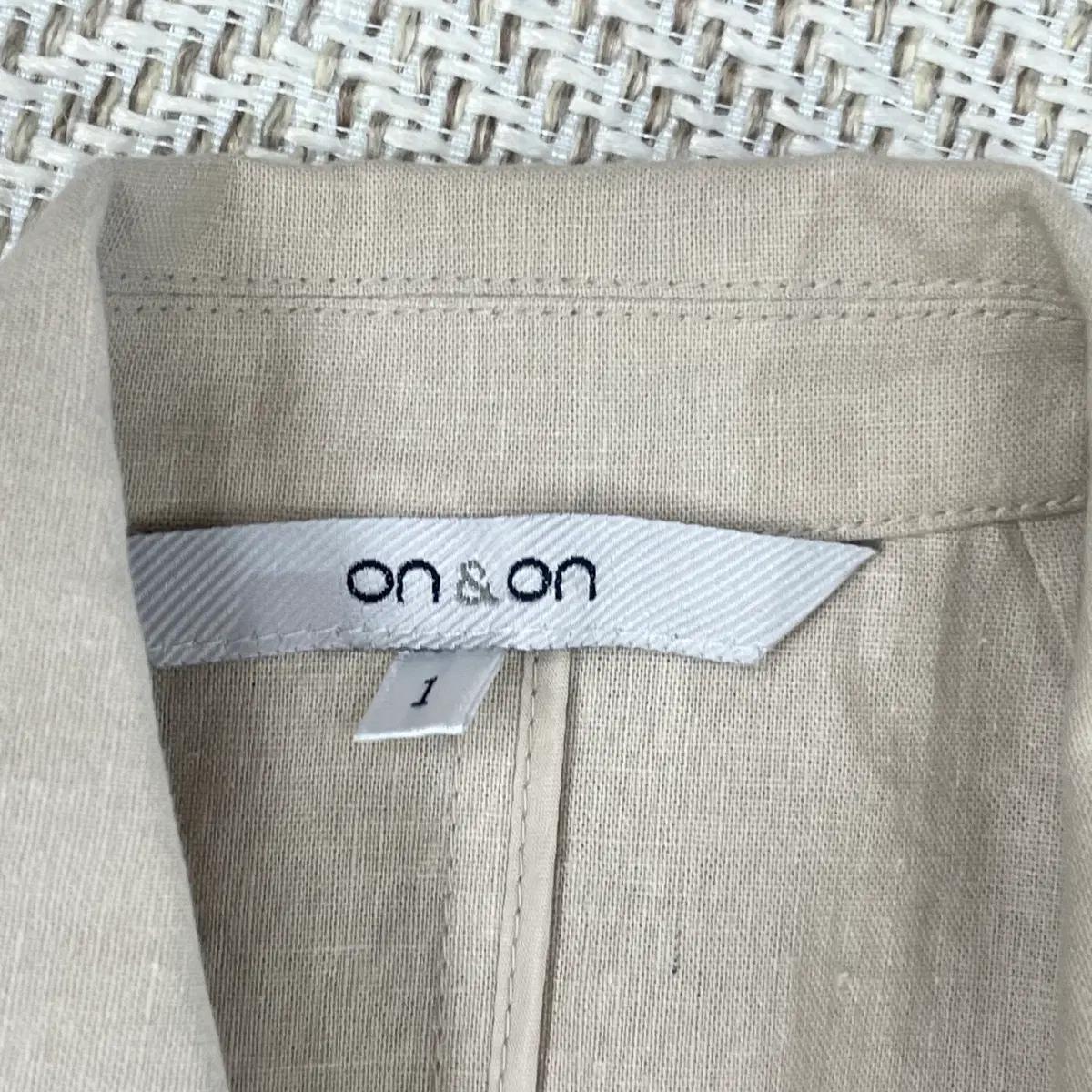 on&on 베이지 린넨 블렌드 싱글 자켓 3