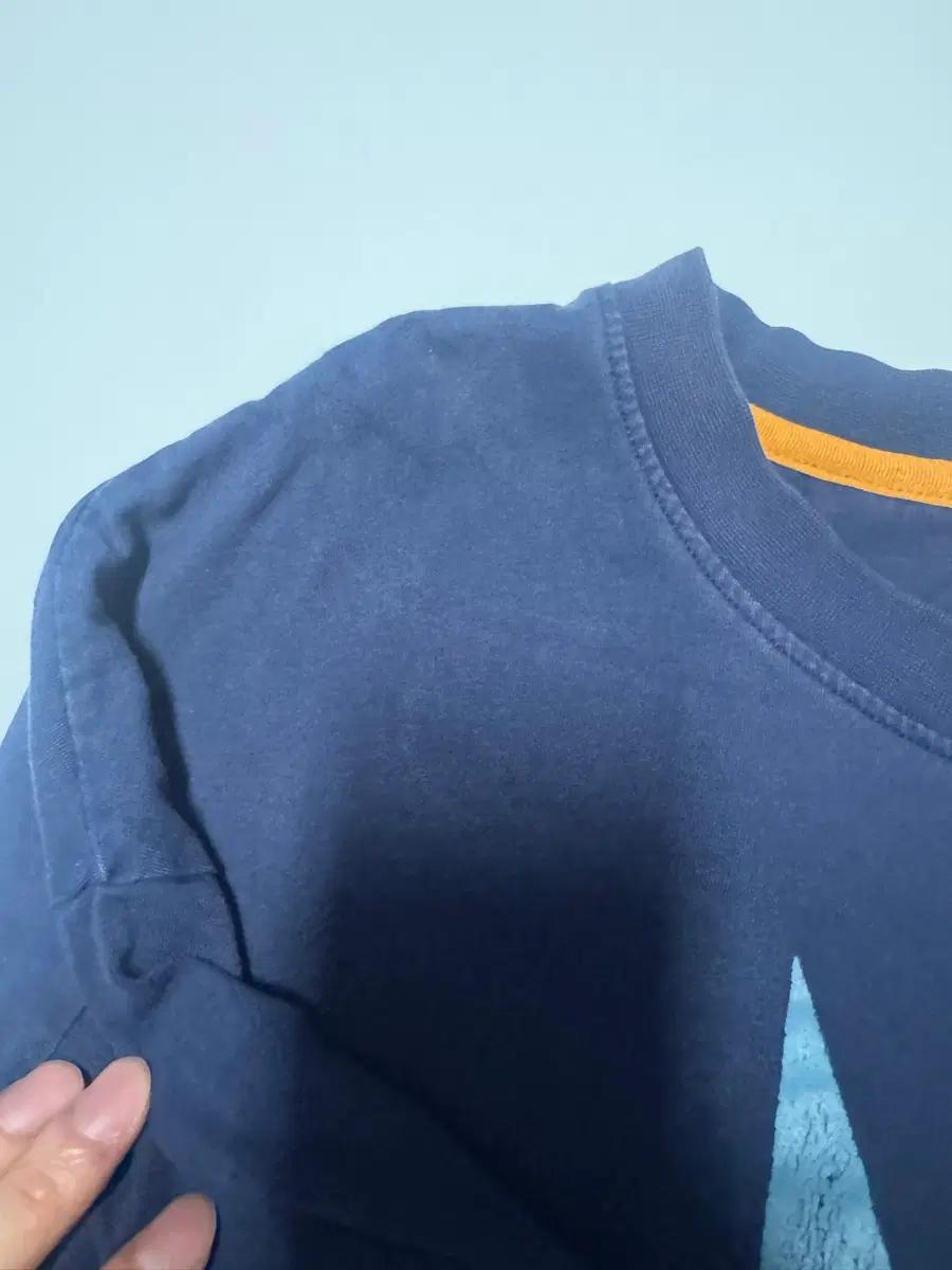 팀버랜드 빈티지 프린팅 오버핏 반팔 티셔츠 XL 네이비 9