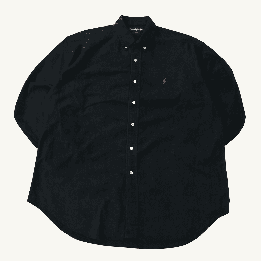 CA826 XL 폴로 블레어 90s 플란넬 블랙 셔츠 남방 1