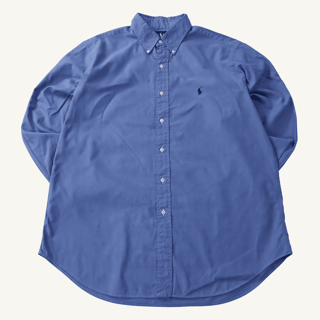 CA842 XL 폴로 클래식핏 90s 홍콩판 블루 셔츠 남방
