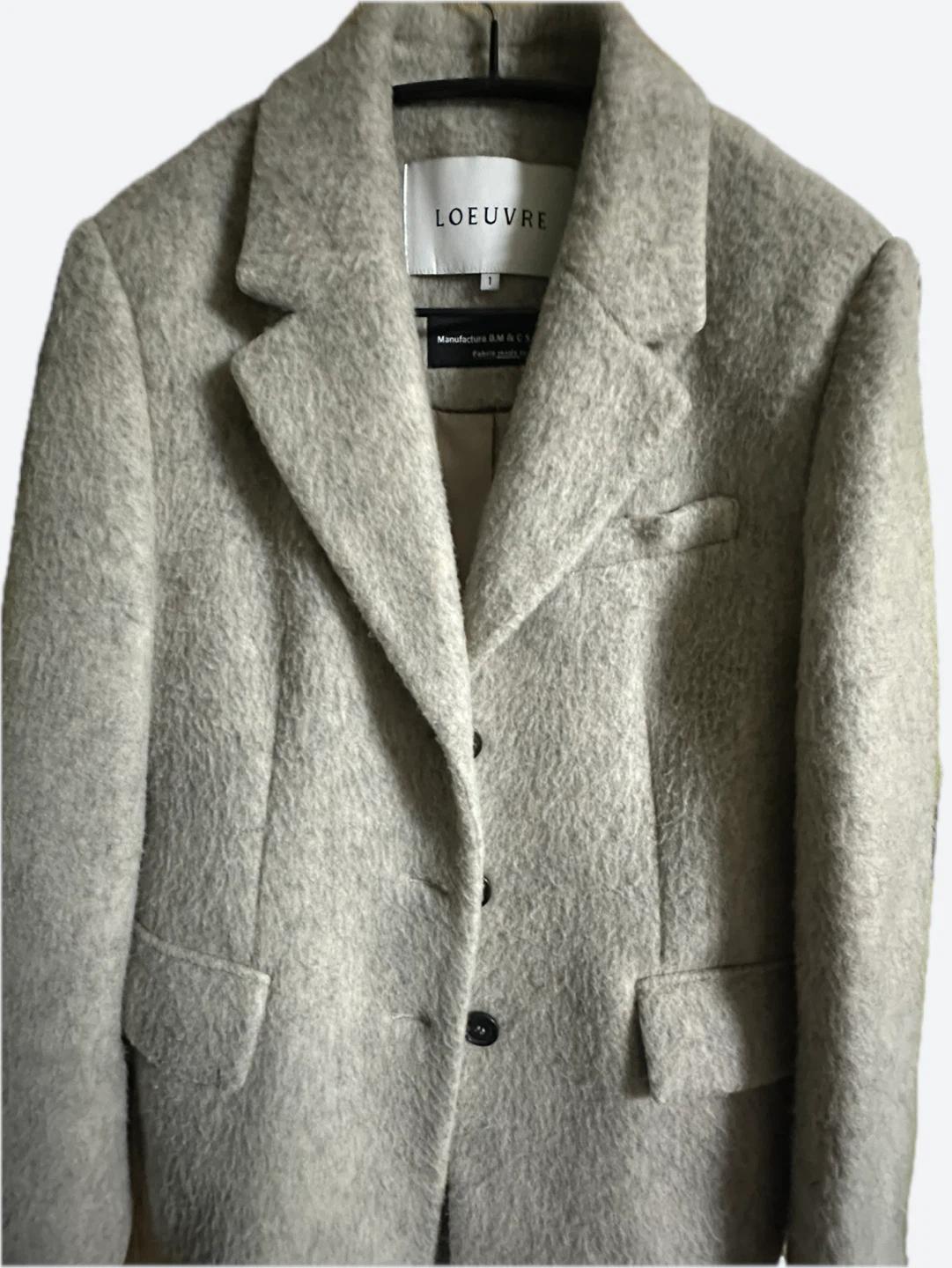 루에브르 울자켓 wool blended single breasted jacket 4