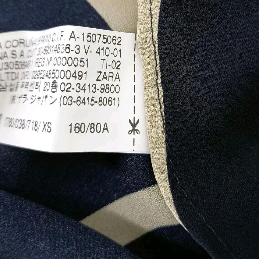 자라 여성 춘하 얇은 쉬폰 긴팔블라우스 블랙XS (HU46495) 7