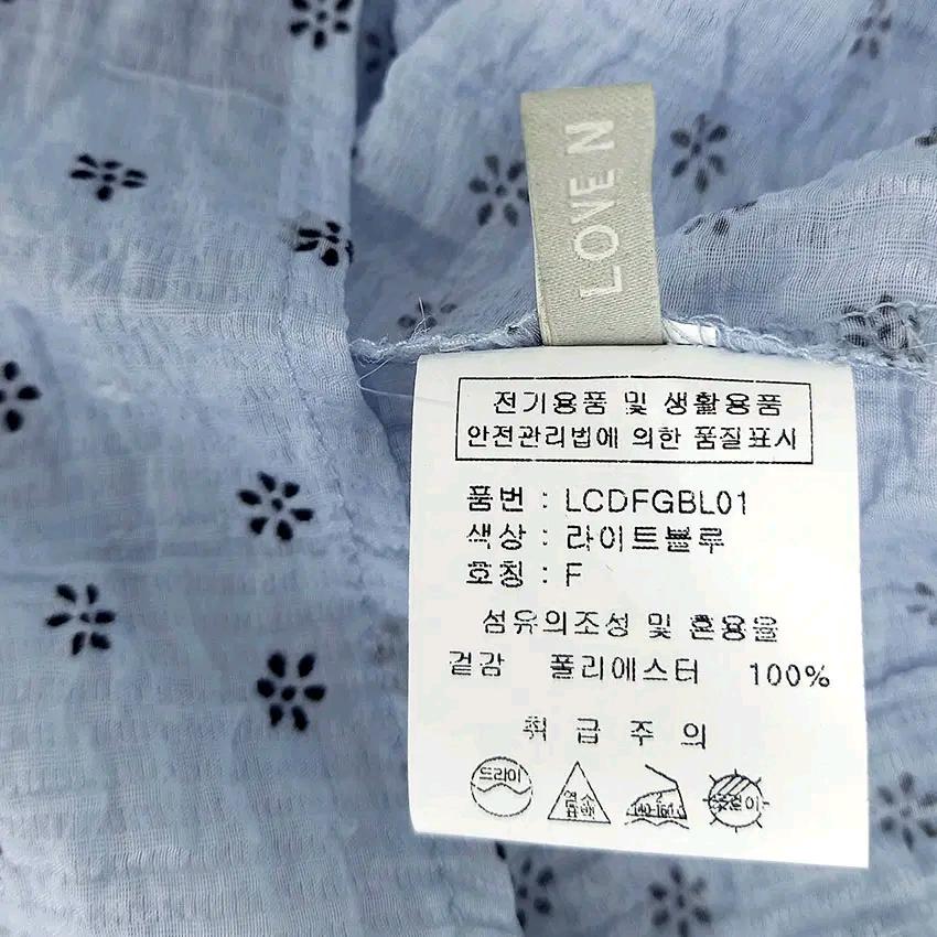 러브앤쇼 여성 여름 얇은 숏 반팔블라우스 연블루F(HU46498) 6