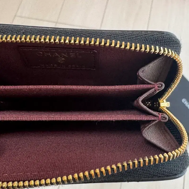 샤넬 클래식 지퍼돌이 카드지갑 램스킨 내장칩 새제품 5