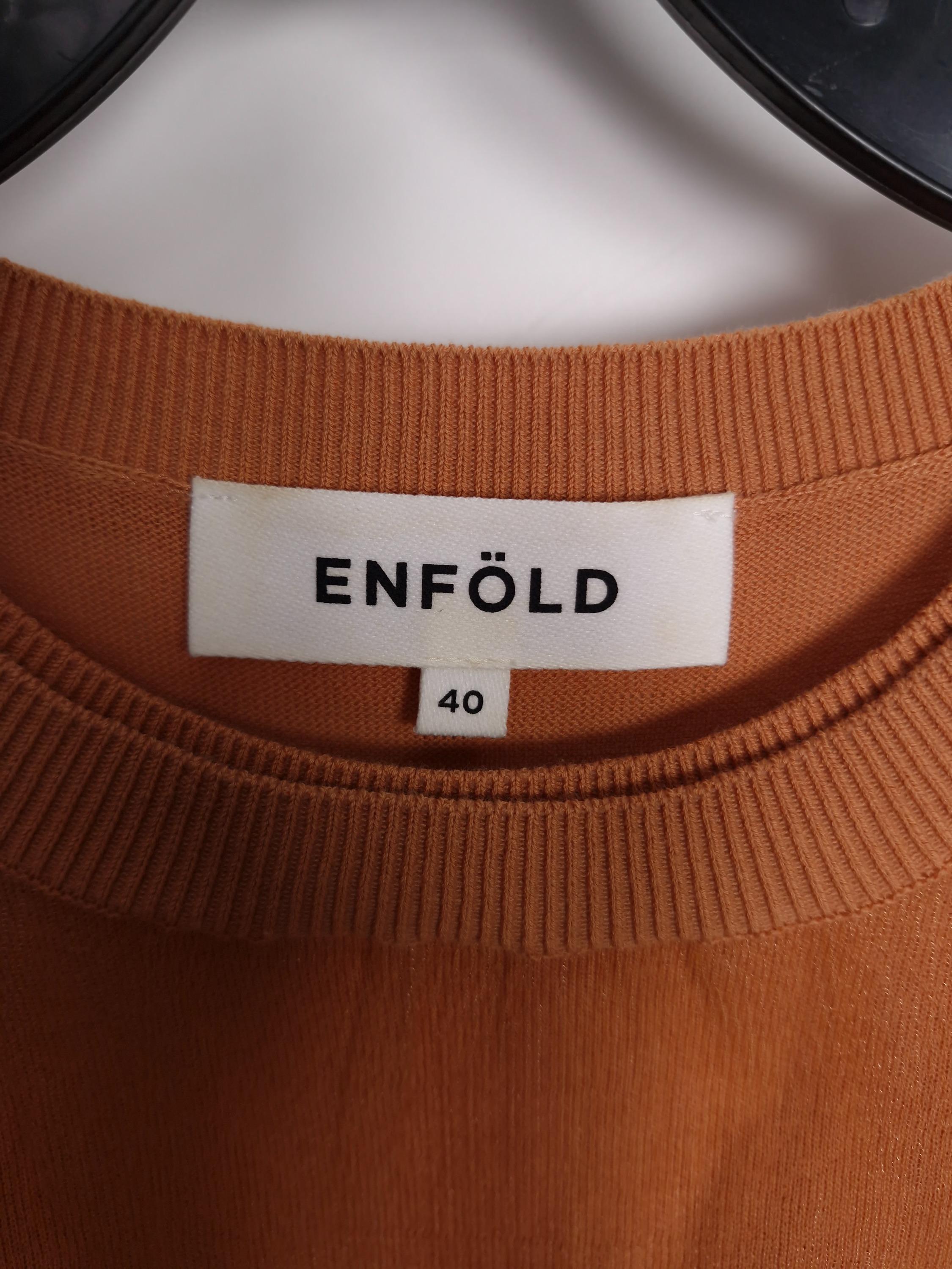 엔폴드 ENFOLD 오렌지 니트 셋업 세트 40 [A856] 5