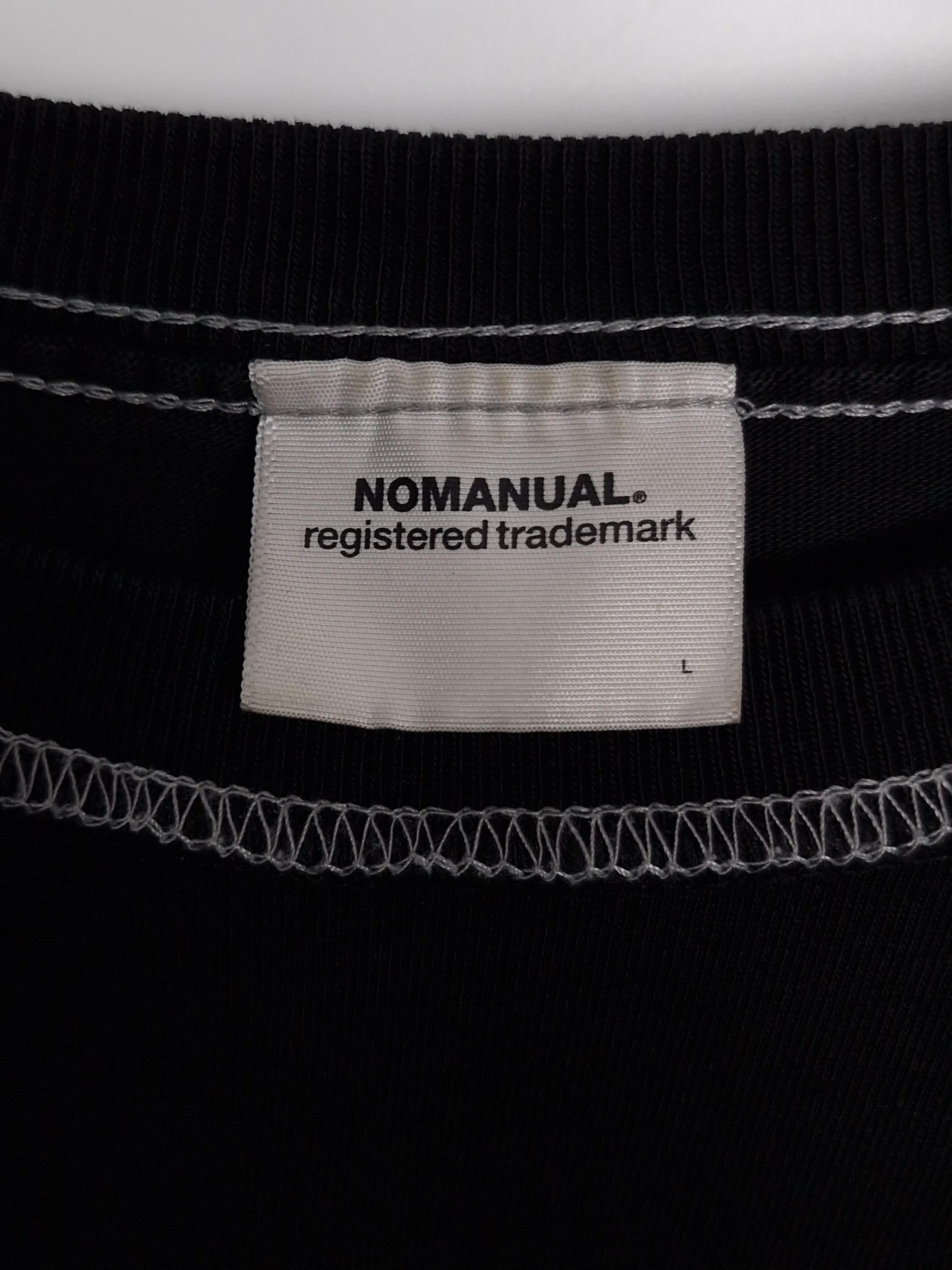노매뉴얼 NOMANUAL 검정 긴팔티셔츠 L [A857] 4