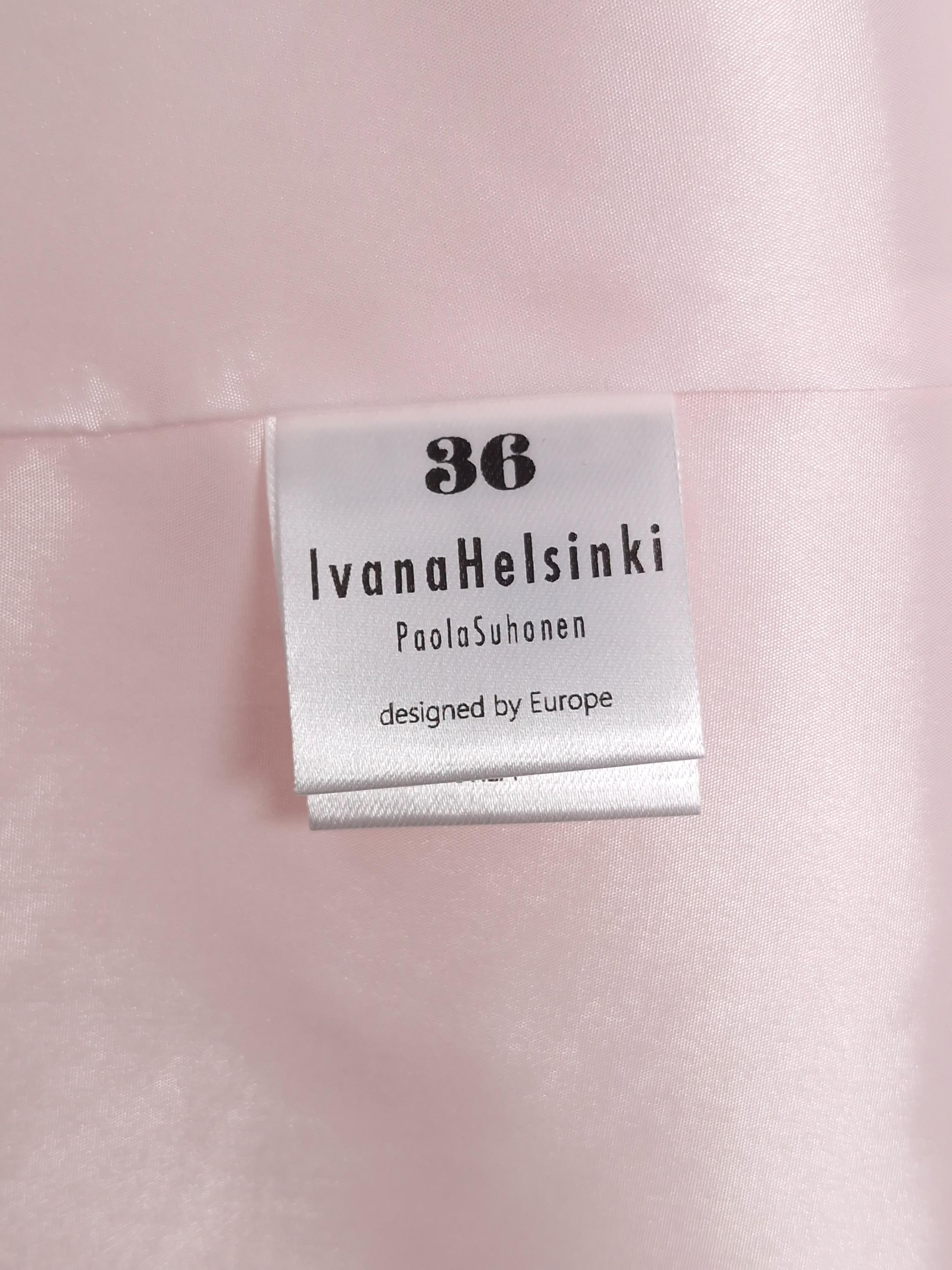 이바나 헬싱키 IvanaHelsinki 핑크 리본 롱 원피스 36 [A867] 5