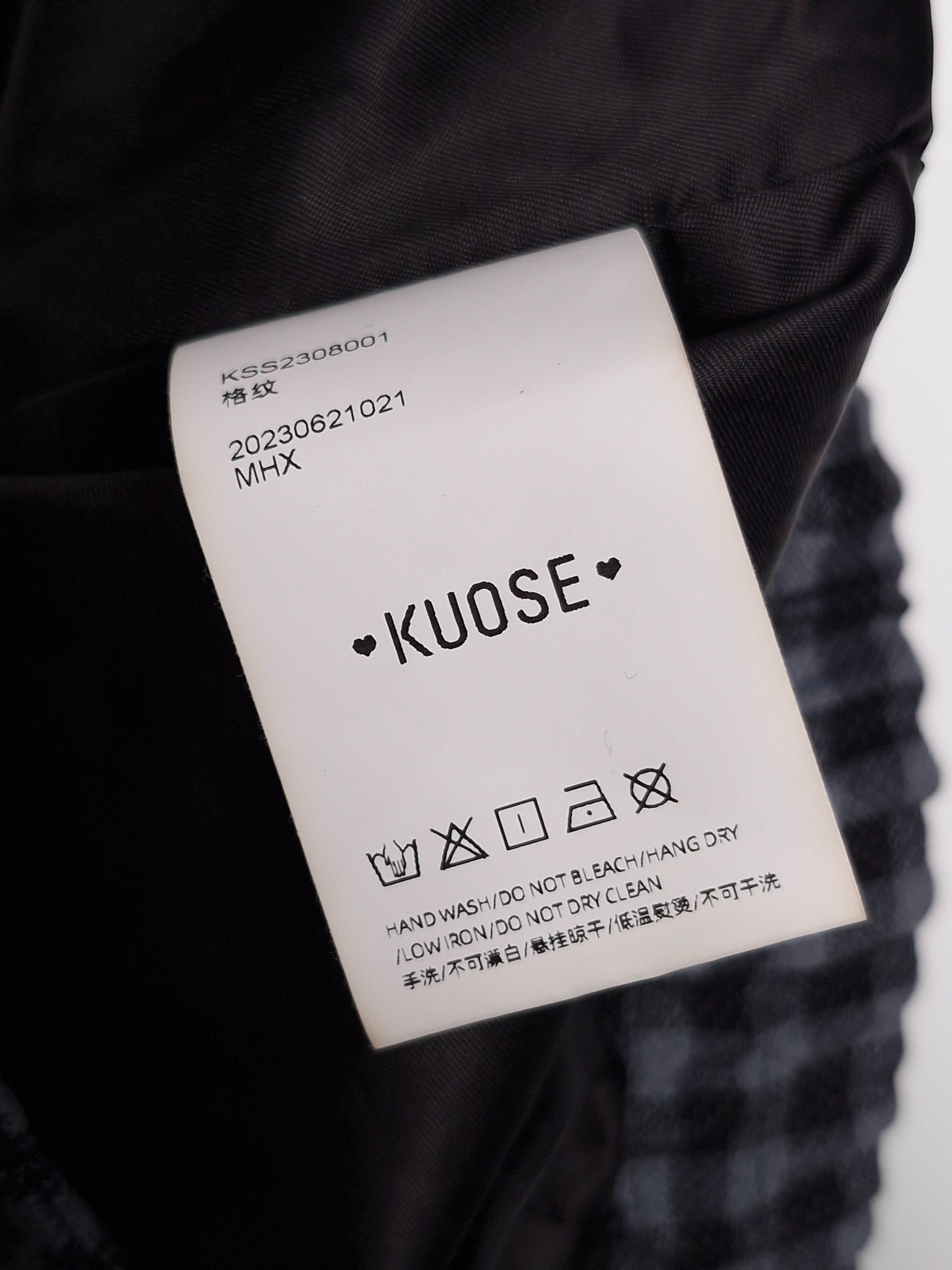 쿠오세 KUOSE 회색 체크 재킷 160/84A [A872] 5