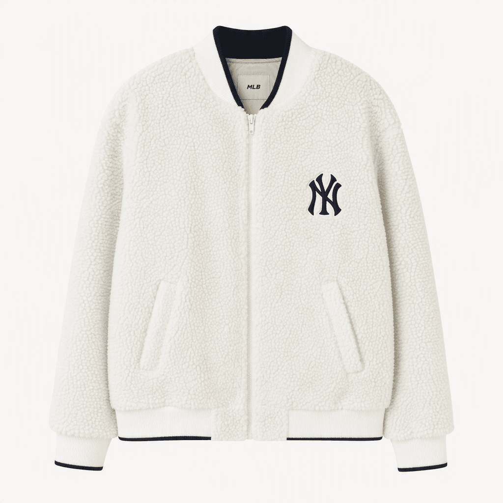 MLB NY 양키스 뽀글이 후리스 집업 자켓 1