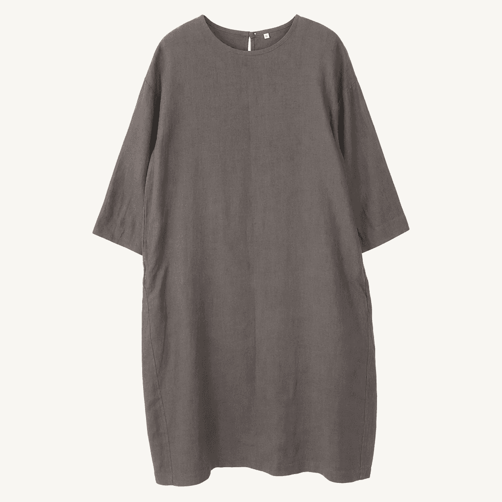 무인양품 린넨100%포켓 원피스 L 1