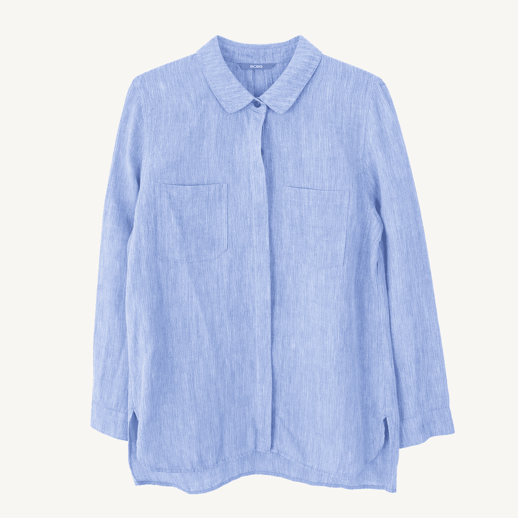 BCBG 여성 린넨 100% 셔츠 85