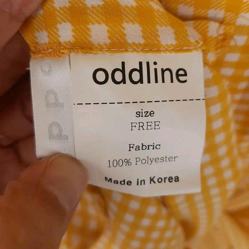 오드라인 스카프넥 체크원피스 F 9