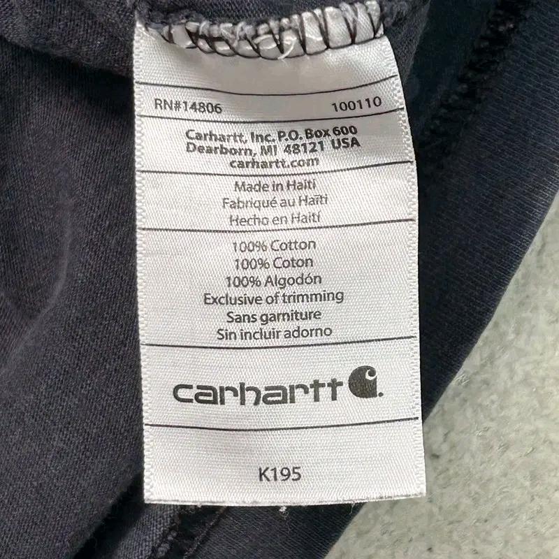 CARHARTT 루즈핏 반팔티 차콜 XL 7