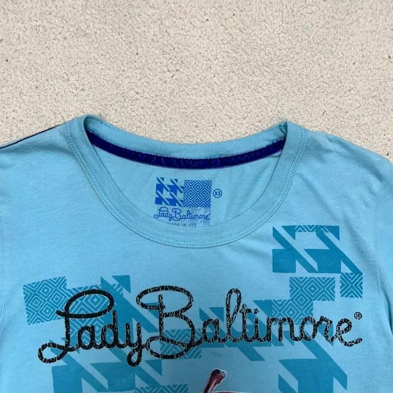 Lady Baltimore 빈티지 반팔티 블루 XS 5