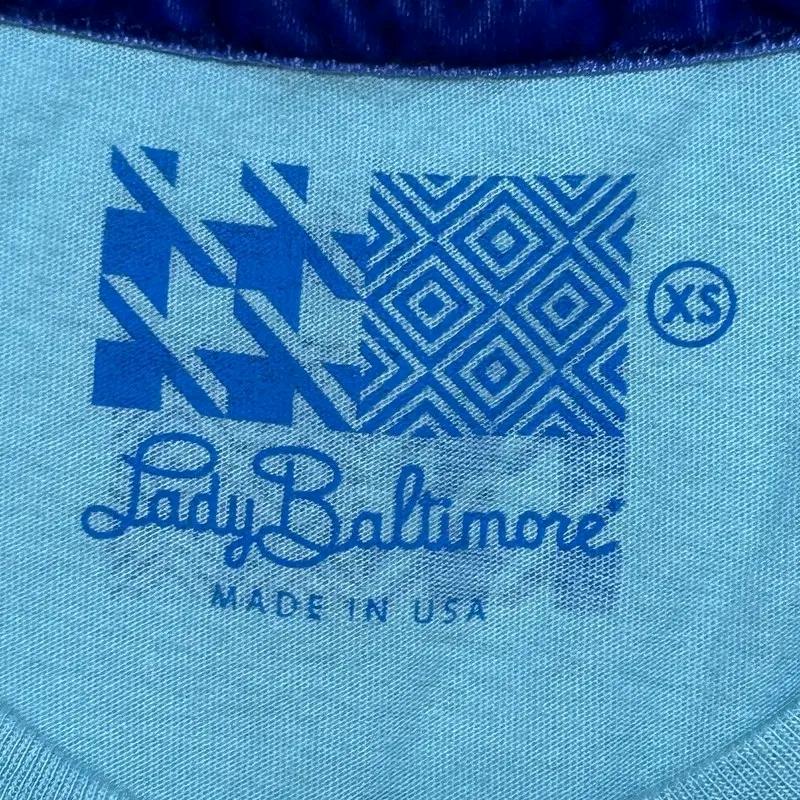 Lady Baltimore 빈티지 반팔티 블루 XS 6
