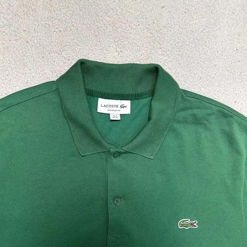 LACOSTE 레귤러핏 pk 반팔티 그린 M 6