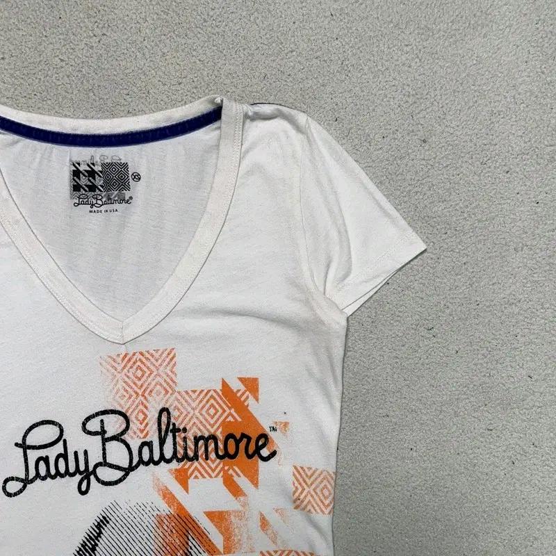Lady Baltimore 빈티지 반팔티 화이트 XS 3