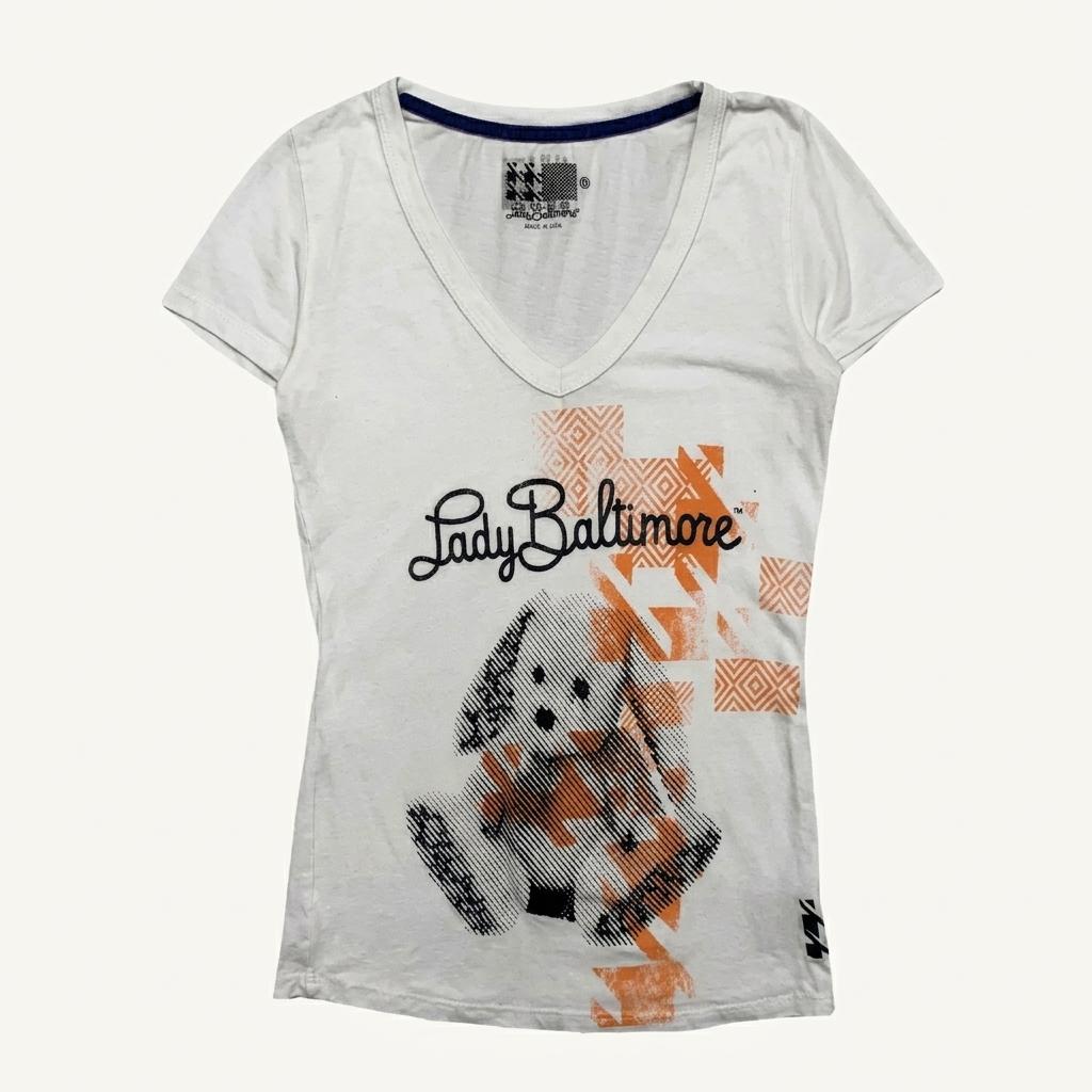 Lady Baltimore 빈티지 반팔티 화이트 XS