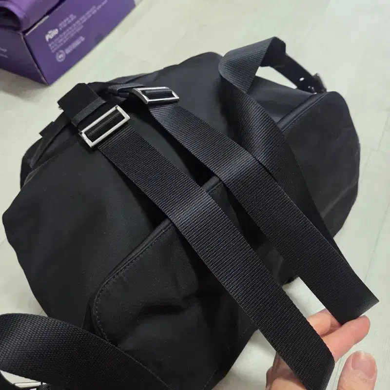 프라다 나일론 미디움 백팩 블랙 + 파우치 9