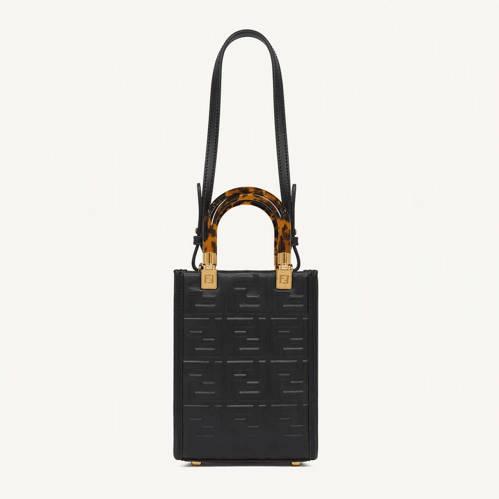 펜디 블랙 미니 선샤인 FF 쇼퍼백 1