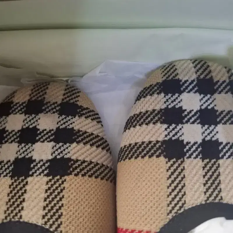 버버리 체크 발레리나 플랫슈즈 베이지 4
