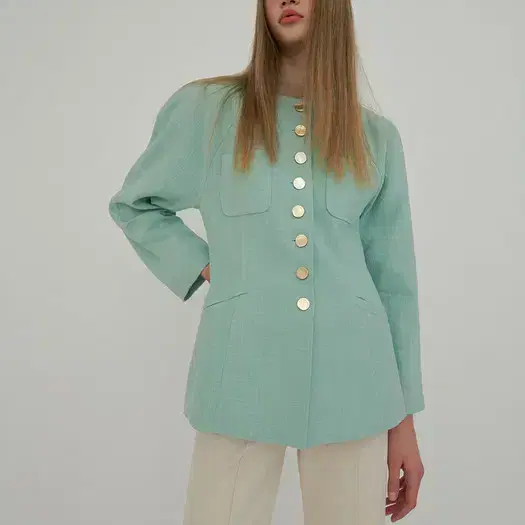 오버듀플레어 tight bermuda pants_ecru S 4