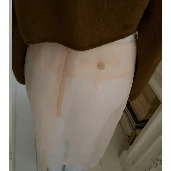 오버듀플레어 오간자스커트 피치크림 s 5