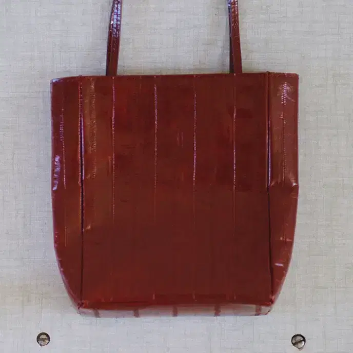낫띵리튼 Vernis tote bag (Wine) 3