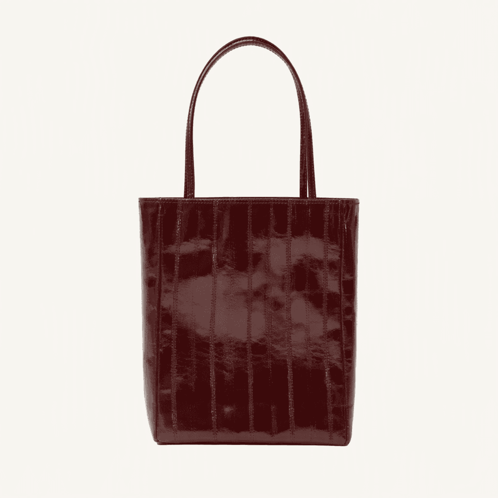 낫띵리튼 Vernis tote bag (Wine) 1
