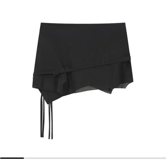 미세키서울 Diagonal sheer string mini skirt 5