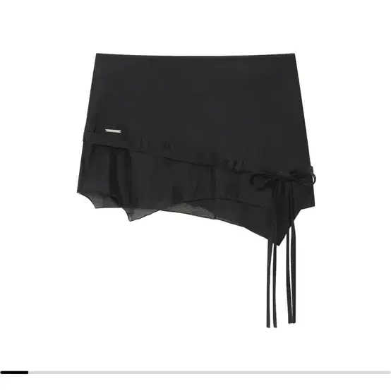 미세키서울 Diagonal sheer string mini skirt 4