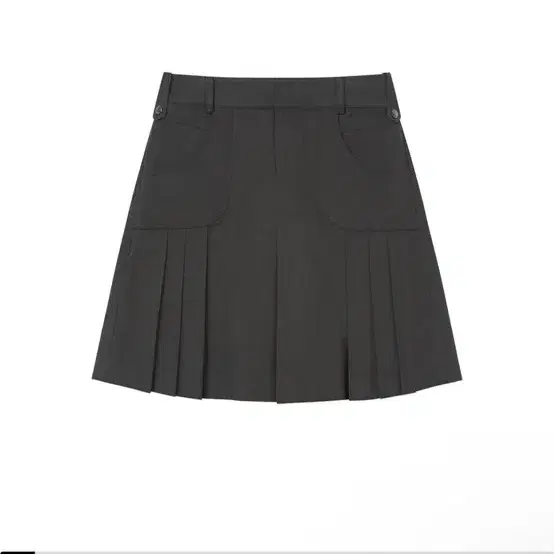 미세키서울 Pleats line pocket midi skirt CHARCOAL 3