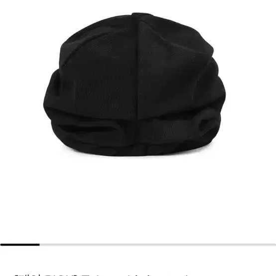 미세키서울 Tokyo shirring turban cap BLACK 5