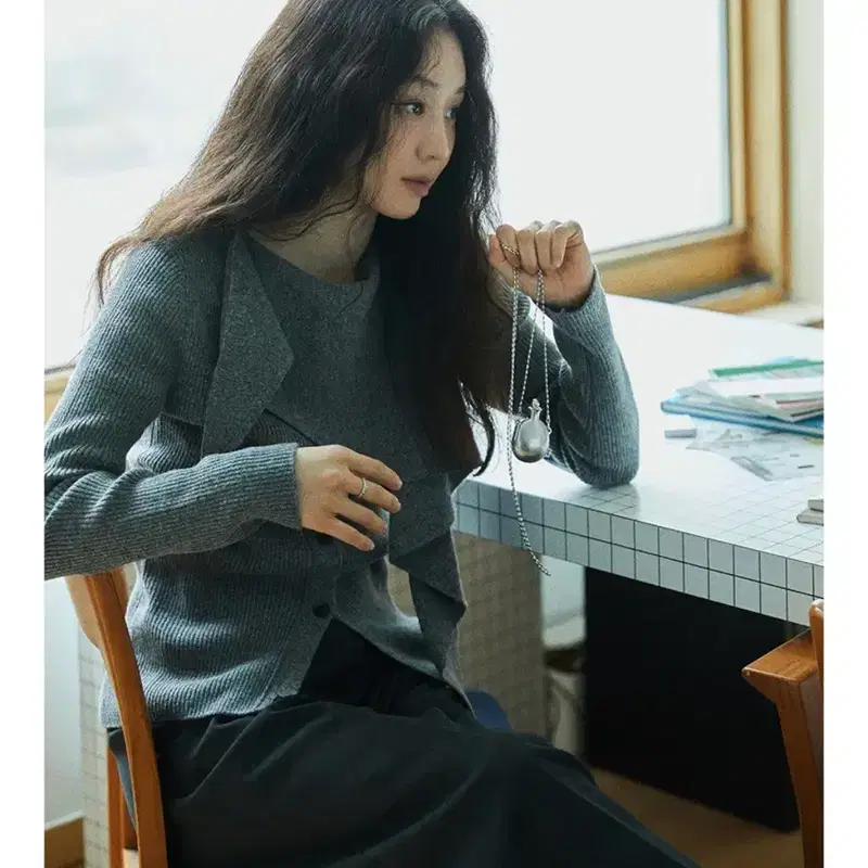 루에브르 그레이 가디건 2사이즈 새상품 5