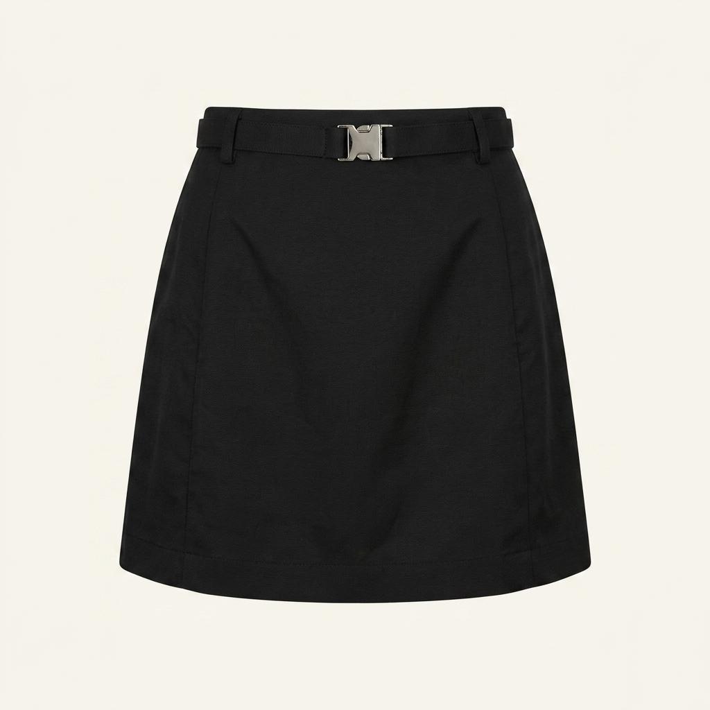 르917 clip closer belted mini skirt 36 1
