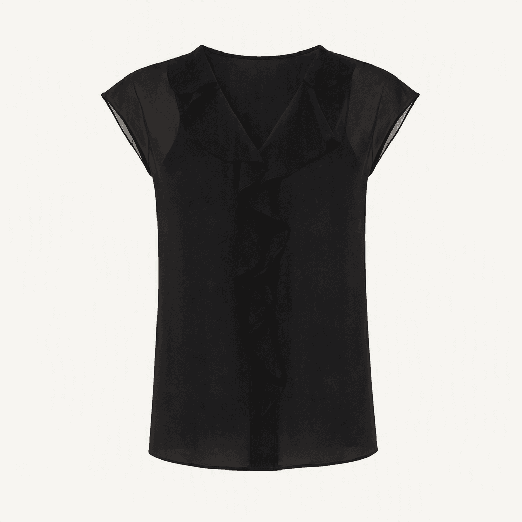 킨더살몬 Gamache Fluid Blouse Black 1