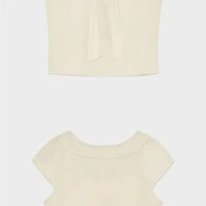킨더살몬 valois bowtie top cream 이주미 착용 4