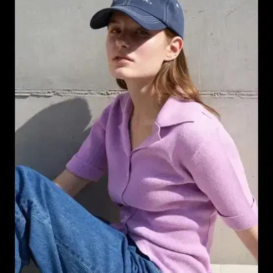 그로브 반팔가디건 퍼플색 SUMMER ALLEN CARDIGAN 4